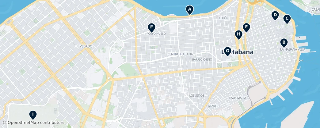 Map of Havana