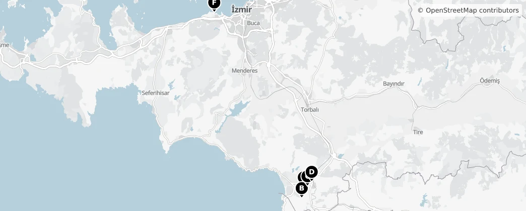 Map of İzmir