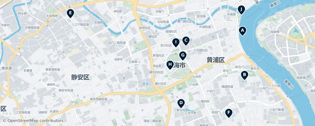 Map of Jing'an