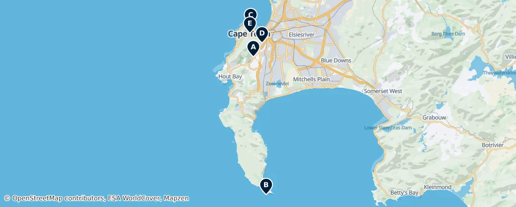 Map of Stad Kaapstad