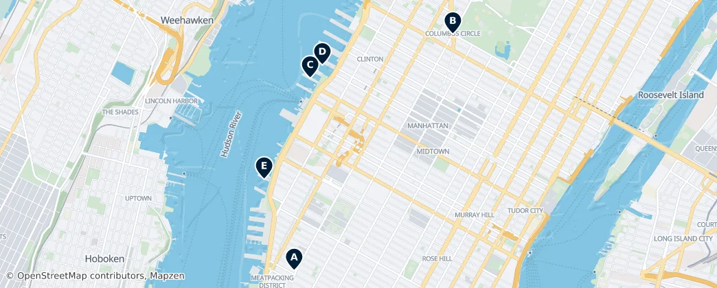 Map of Manhattan Community Board 4