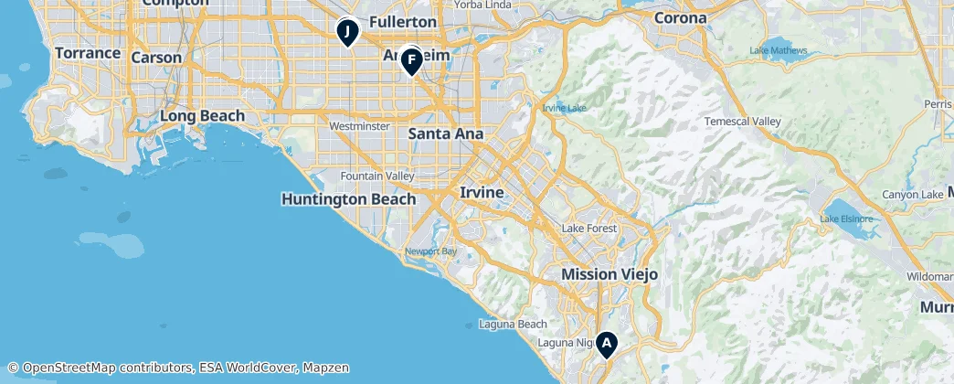 Map of Orange County