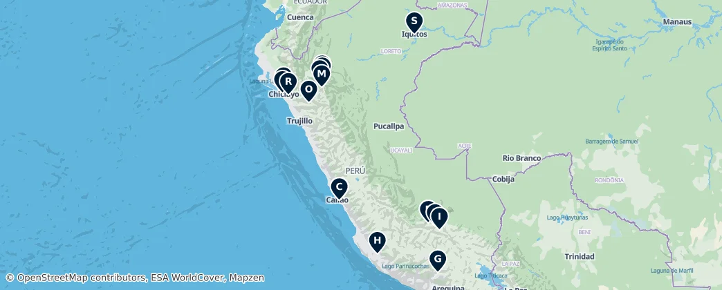 Map of Peru