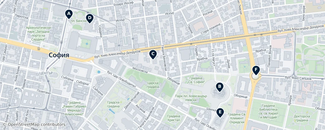 Map of Sofia
