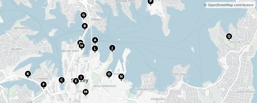 Map of Sydney