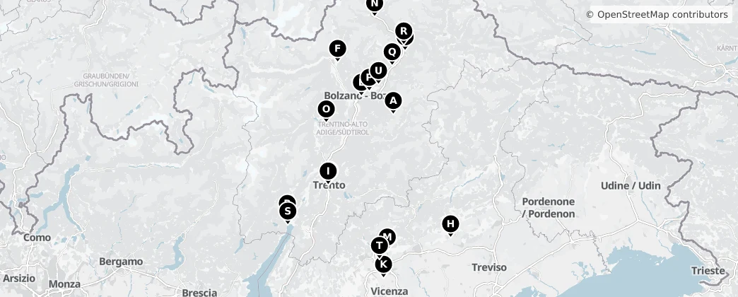 Map of Trento-Zuid-Tirol