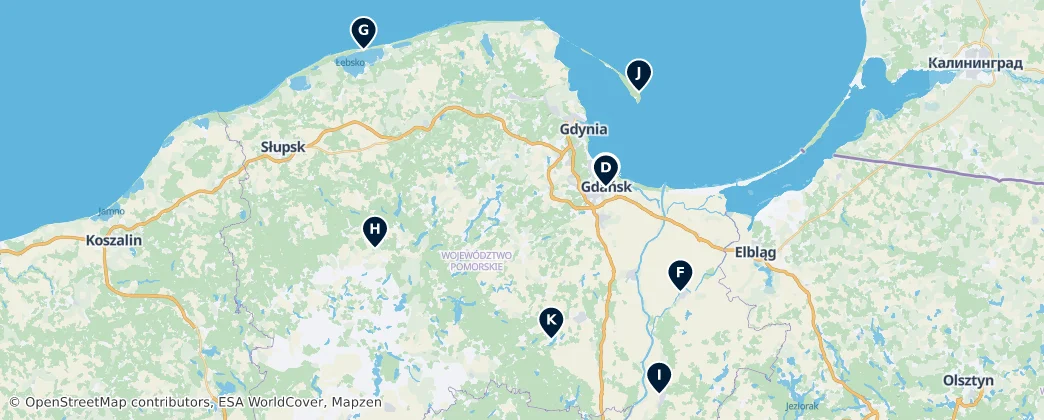 Map of Pommeren