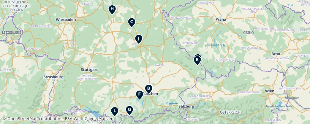 Map of Beieren