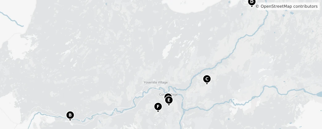 Map of Mariposa County