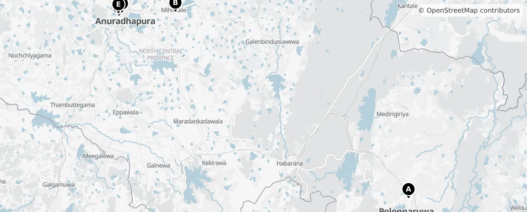 Map of Noordelijke Centrale Provincie