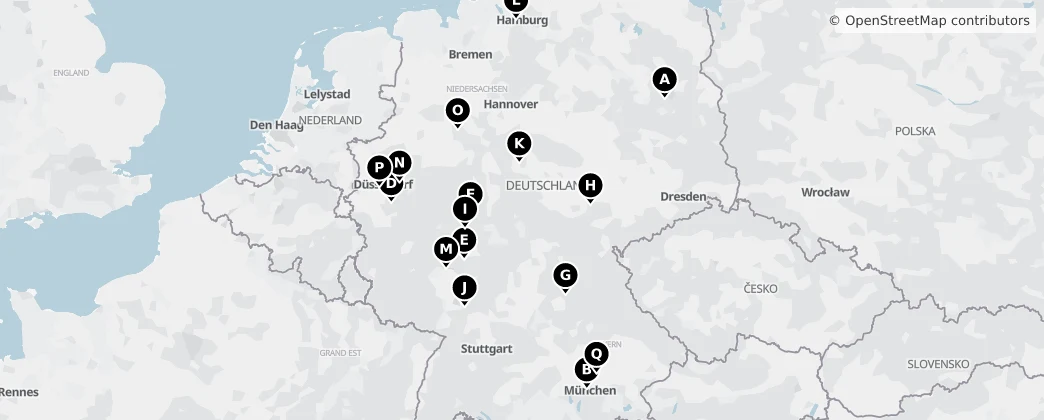 Map of Duitsland