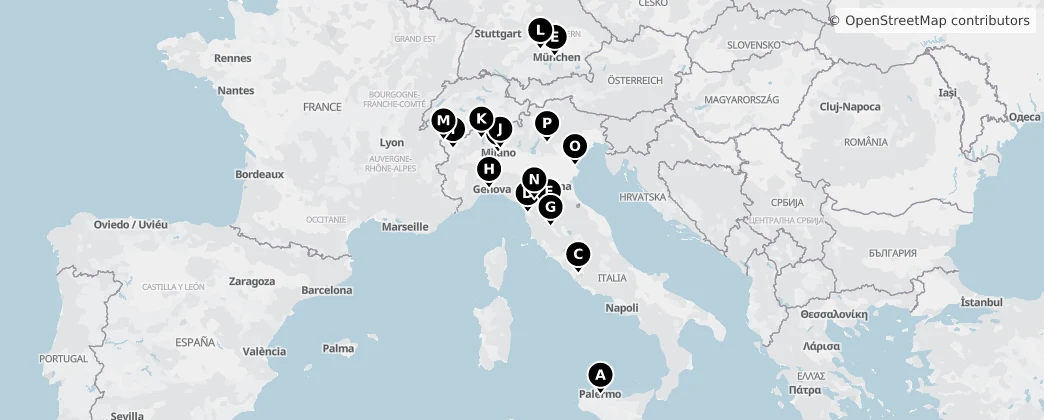 Map of Italië