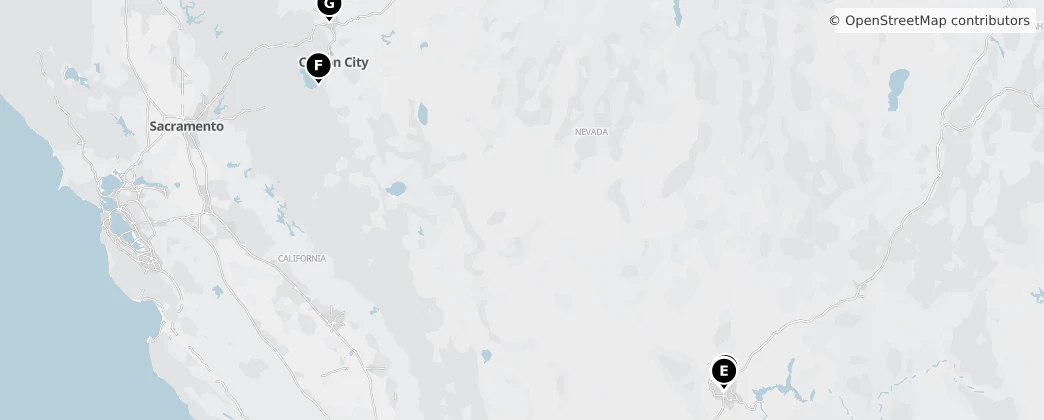 Map of Nevada