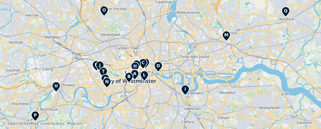 Map of Londen