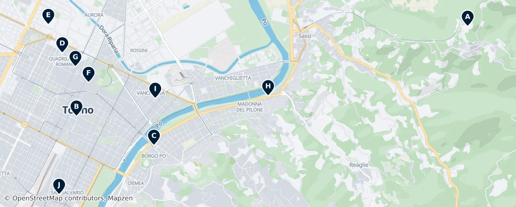 Map of Turijn