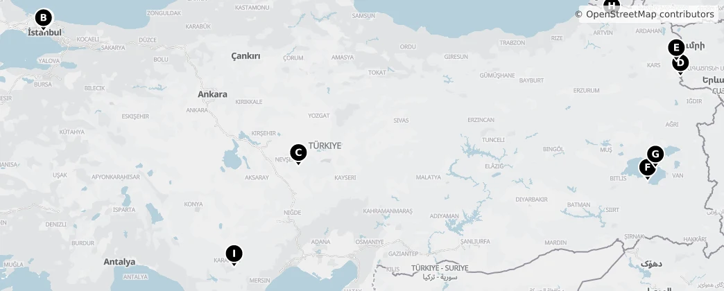 Map of Turkije