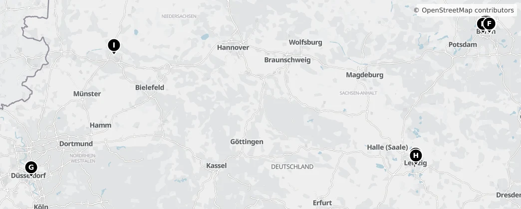 Map of Duitsland