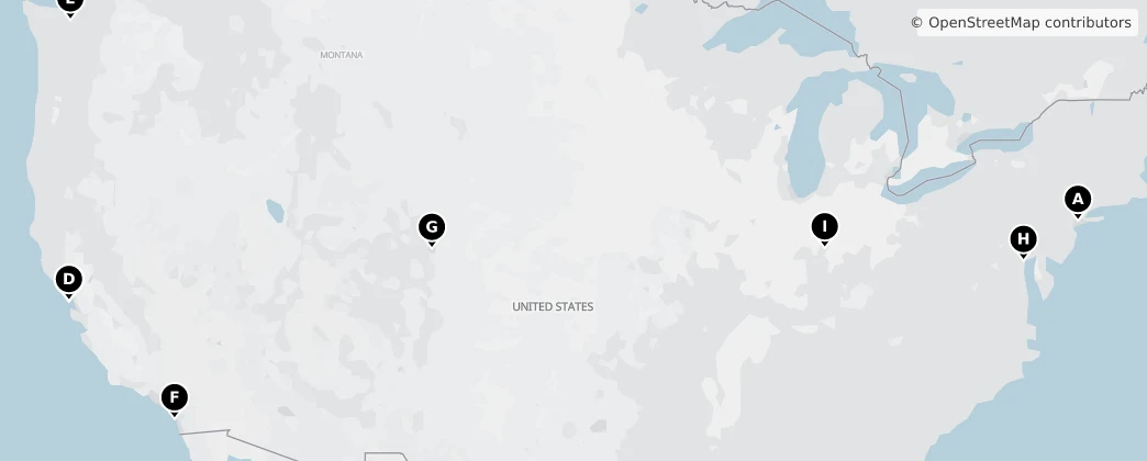 Map of Noord-Amerika