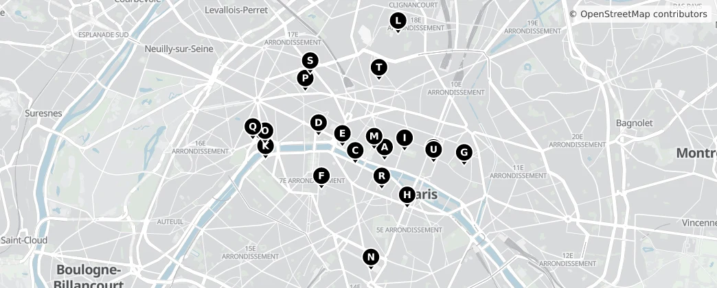 Map of Frankrijk