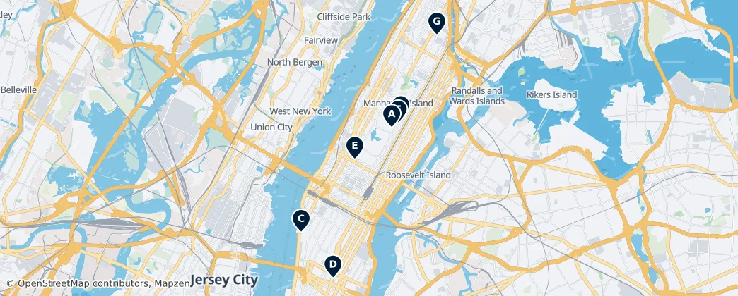 Map of Manhattan