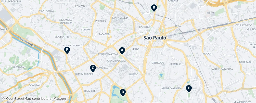 Map of Região Imediata de São Paulo