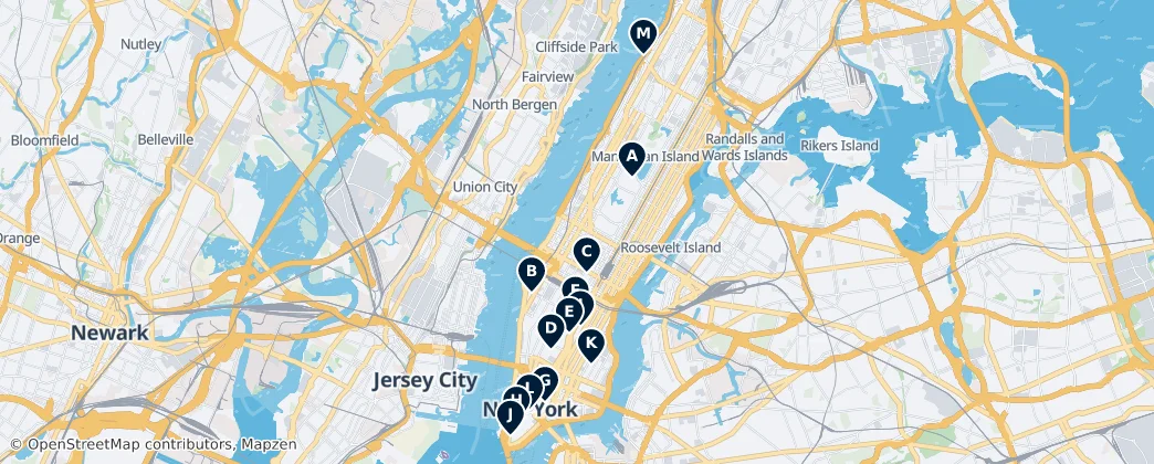 Map of Manhattan