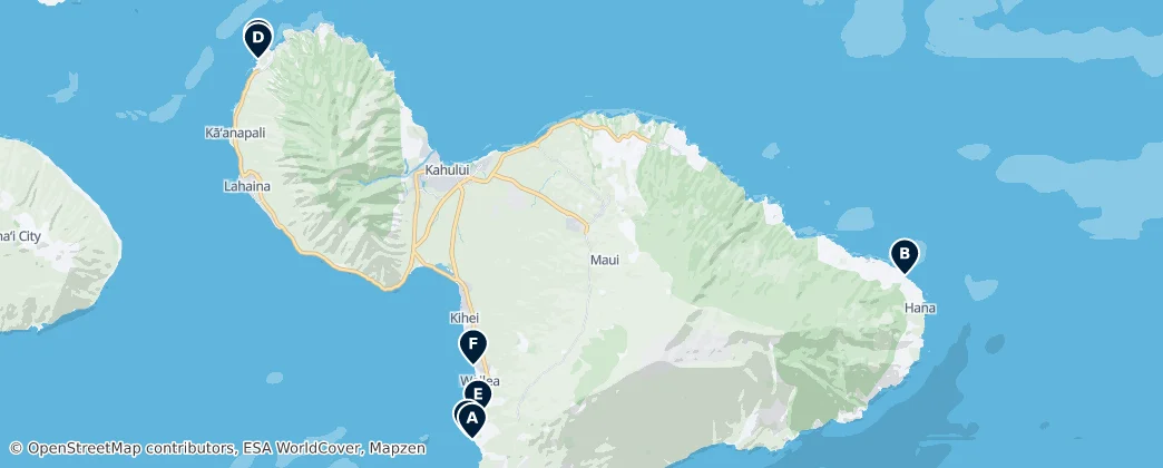 Map of Maui