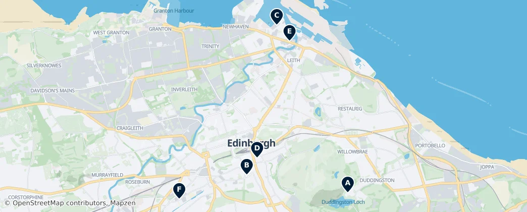 Map of Edinburgh