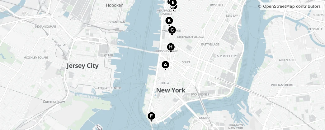 Map of Jersey City