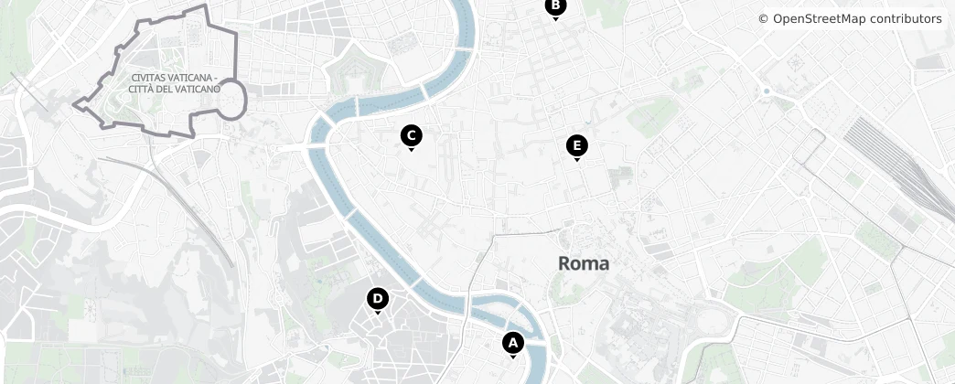 Map of Rome Hoofdstad