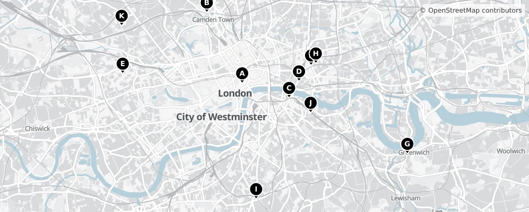 Map of Londen