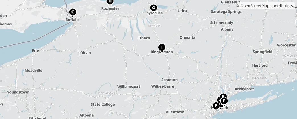 Map of New York