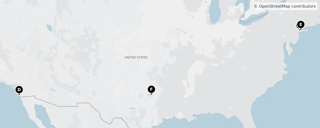 Map of Noord-Amerika