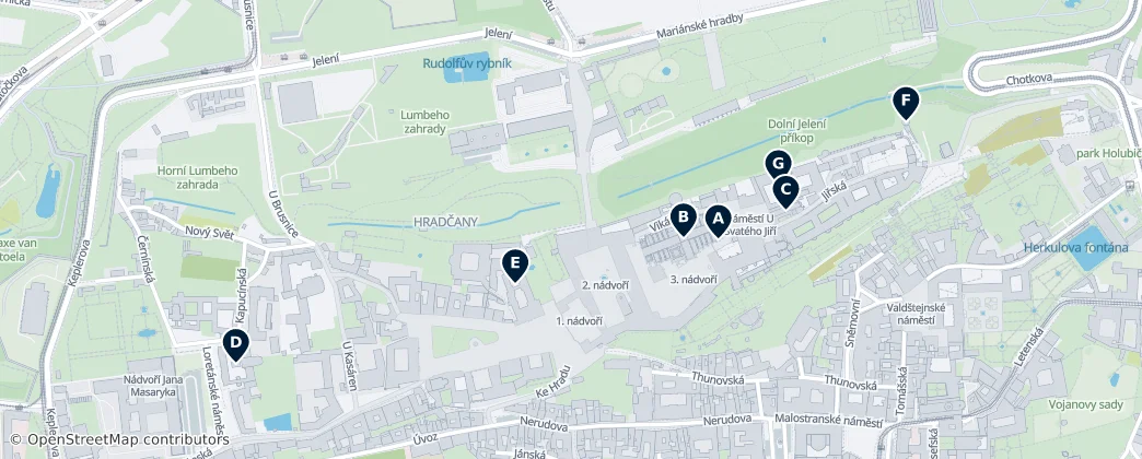 Map of Hradčany