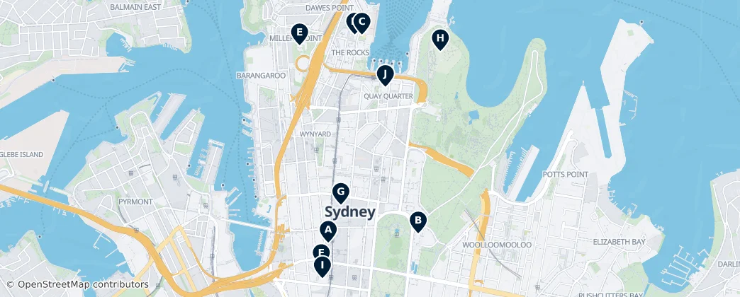 Map of Sydney