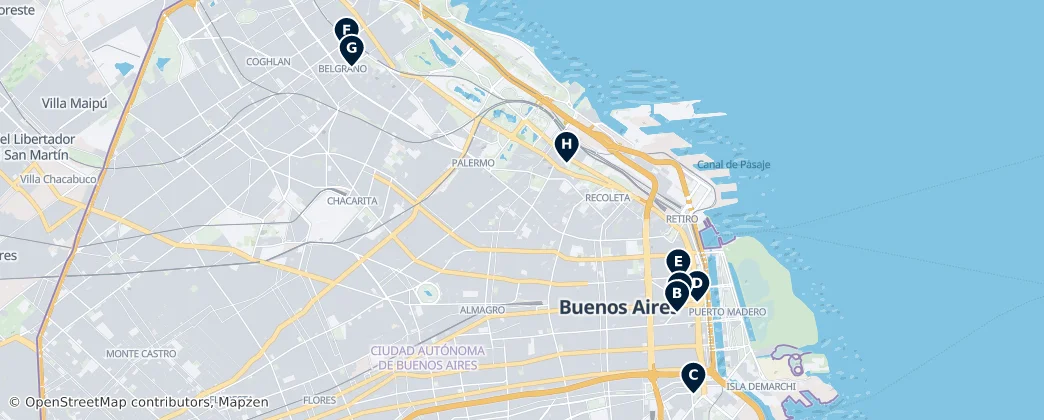 Map of Buenos Aires