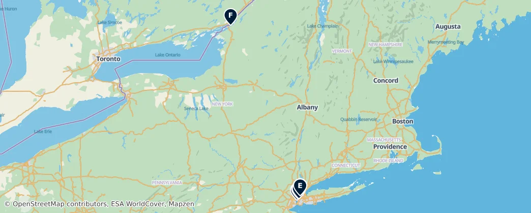 Map of New York