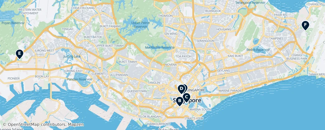 Map of Singapore