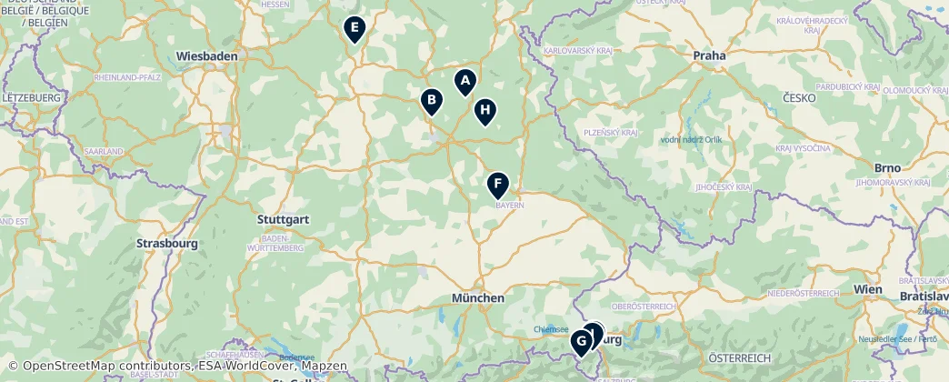 Map of Beieren