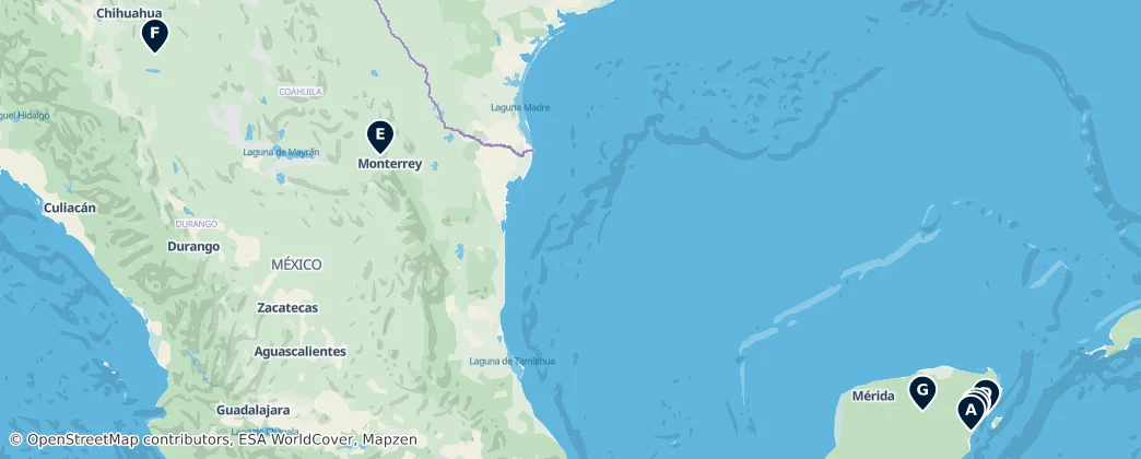 Map of Mexico