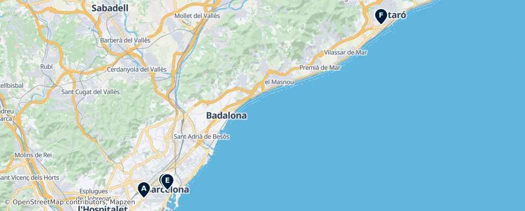 Map of Barcelona