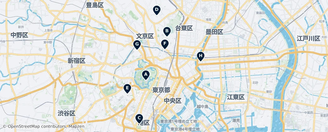 Map of Chiyoda