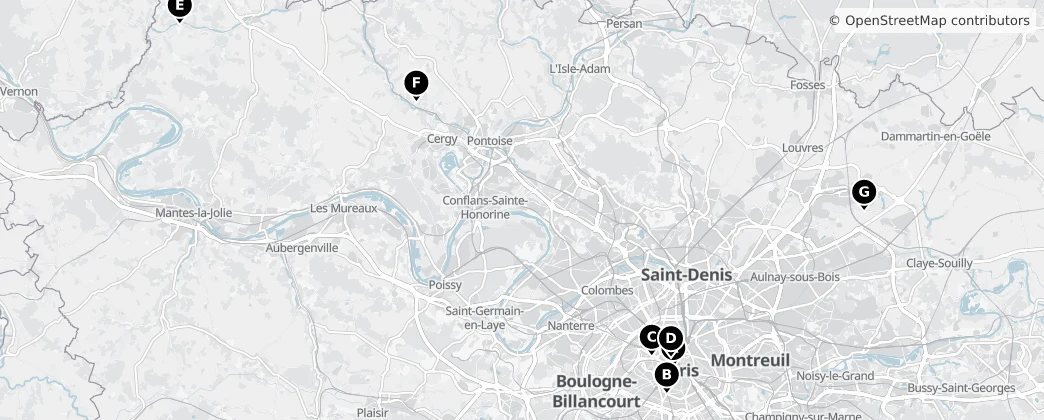 Map of Île-de-France
