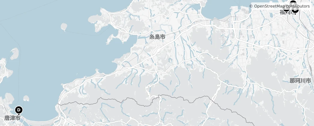 Map of Kyushu