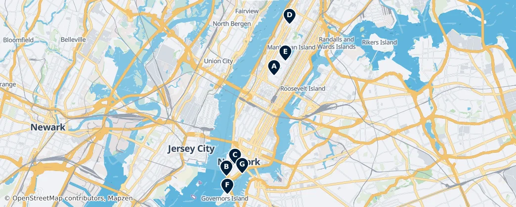 Map of Manhattan