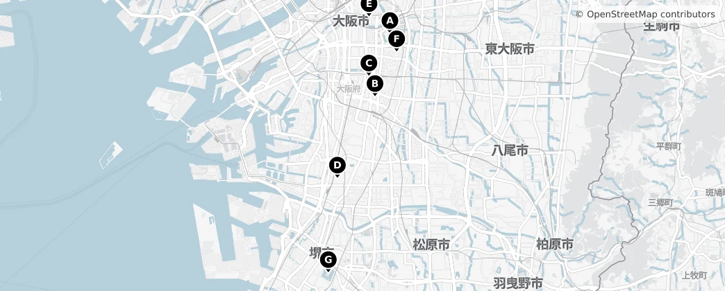 Map of Osaka