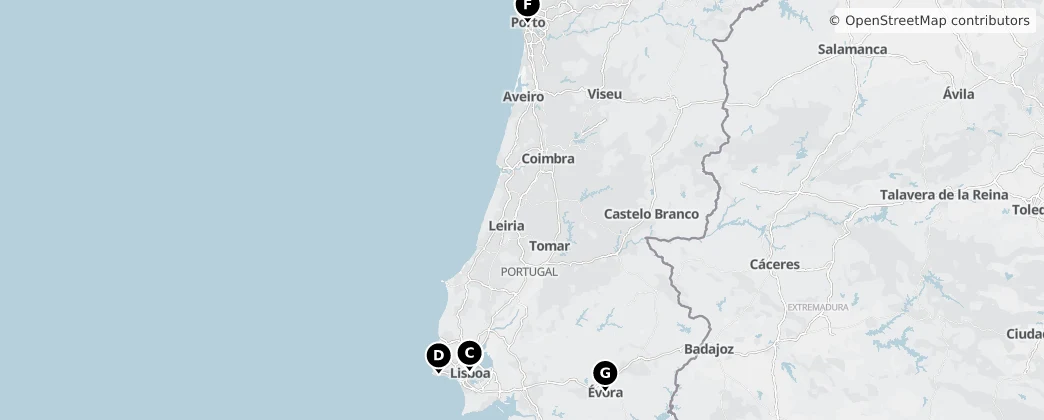 Map of Portugal