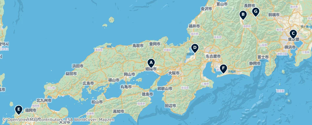 Map of 日本列島