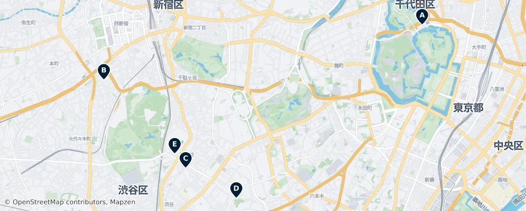 Map of Shinjuku