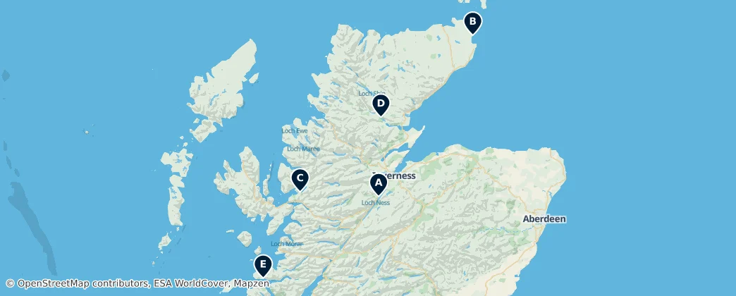 Map of Highland